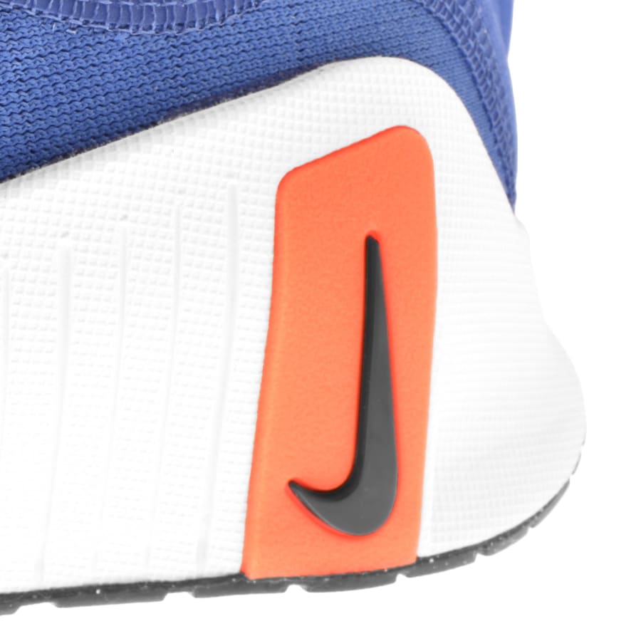 Nike blue and orange trainers top